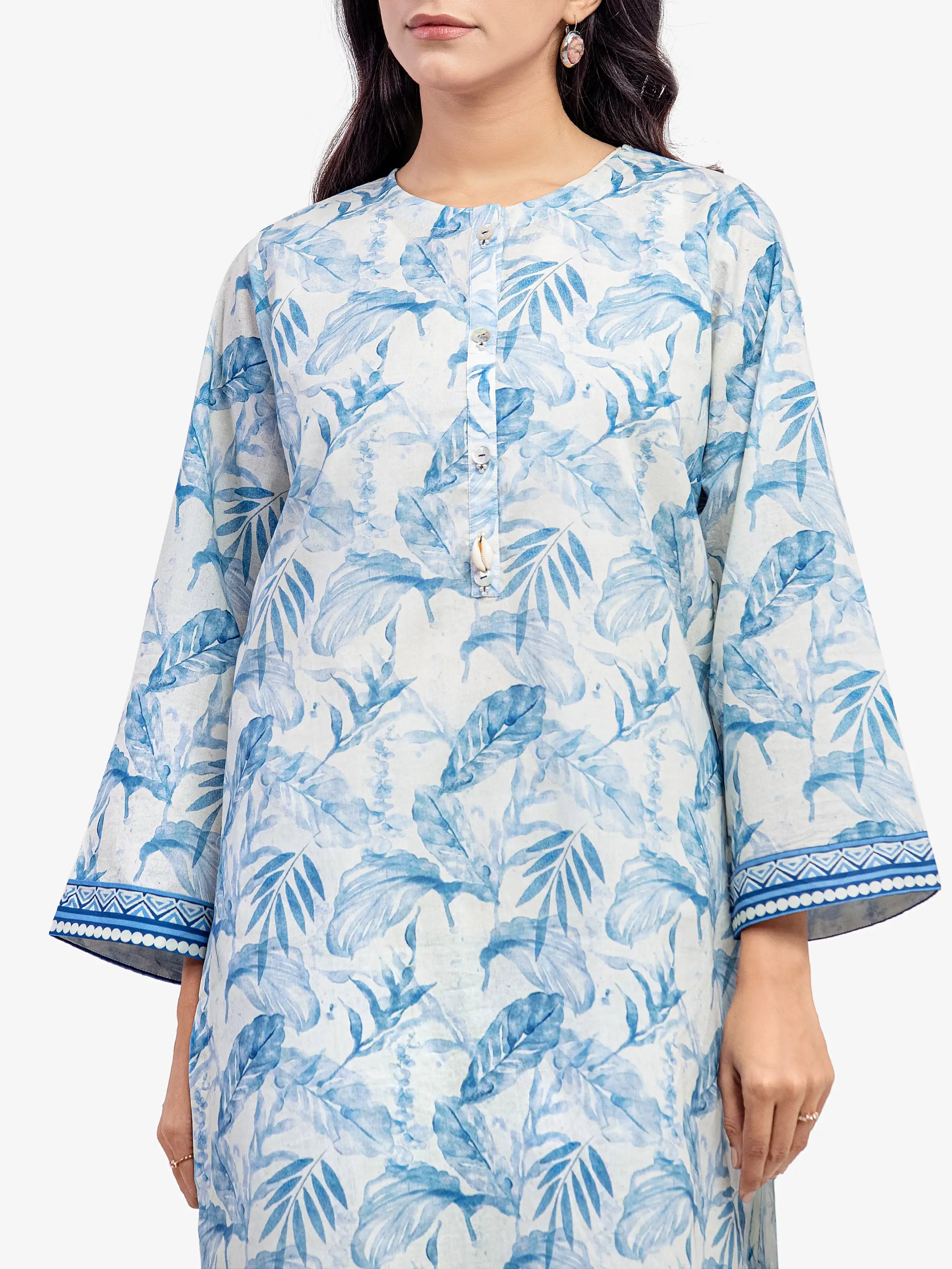 Pret 2Pc Printed Lawn Shirt Trouser
