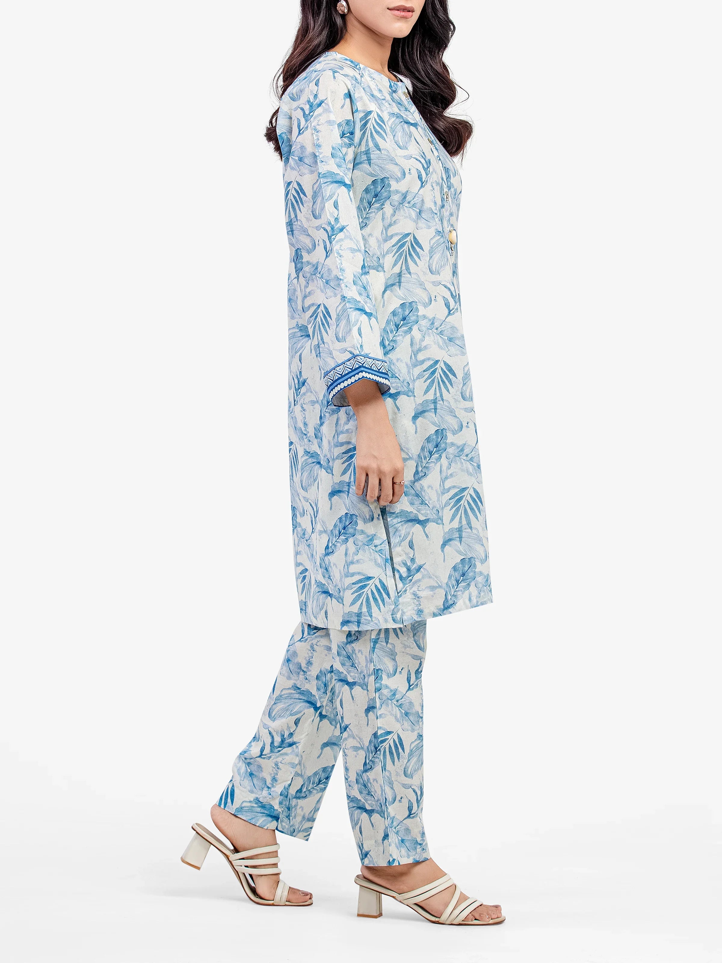 Pret 2Pc Printed Lawn Shirt Trouser