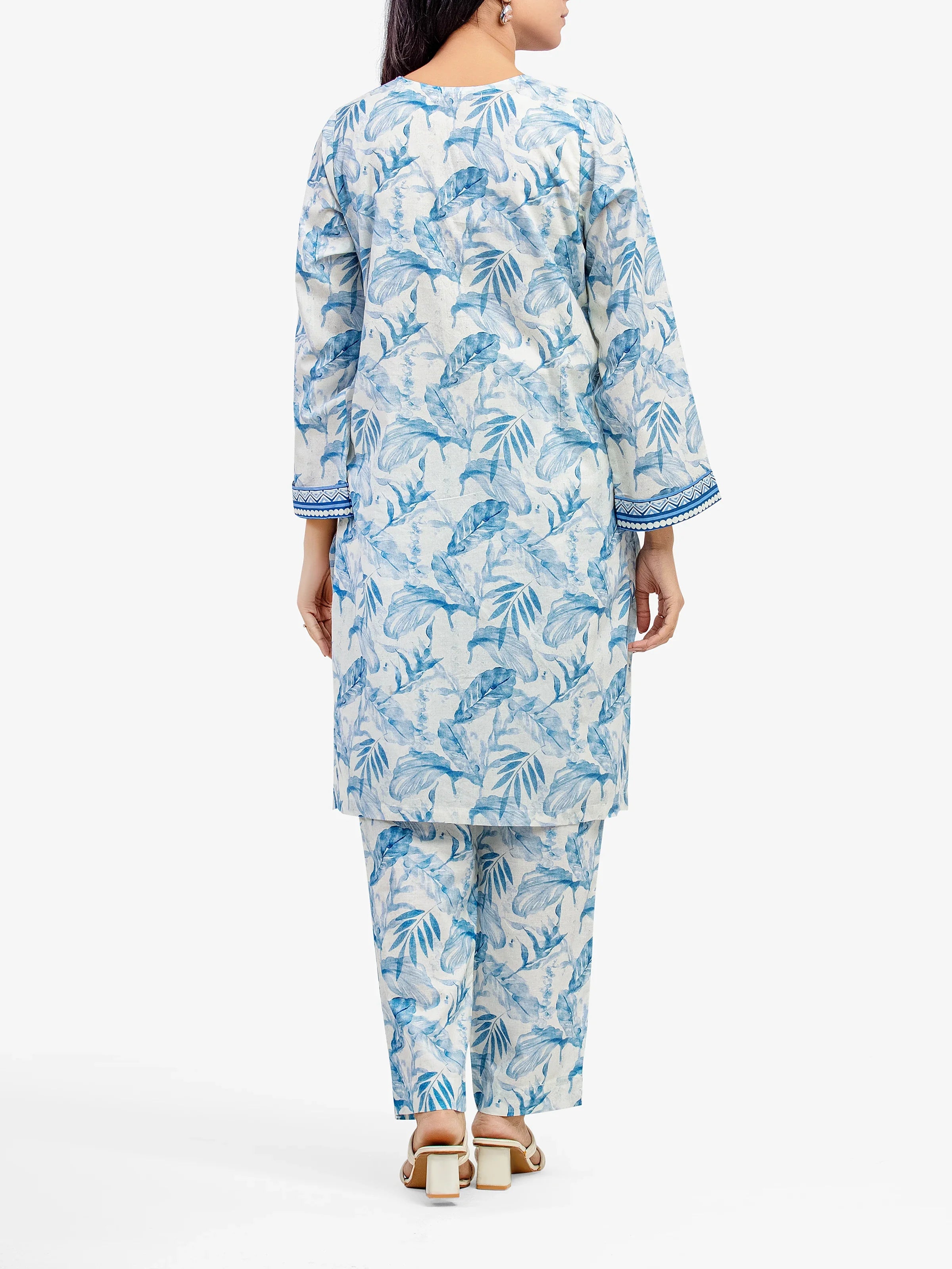 Pret 2Pc Printed Lawn Shirt Trouser