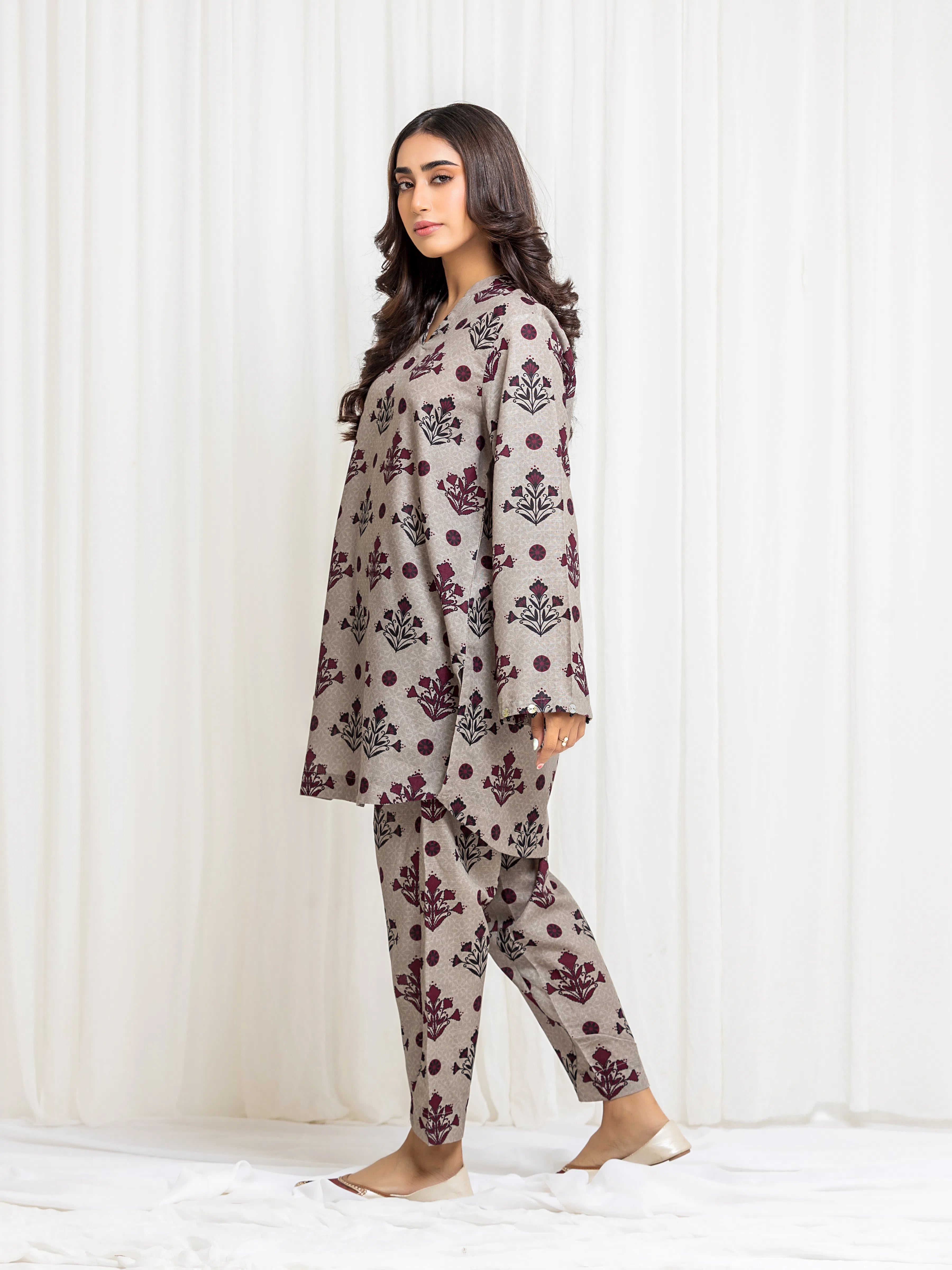 URB Pret Printed Khaddar Co-ord Set