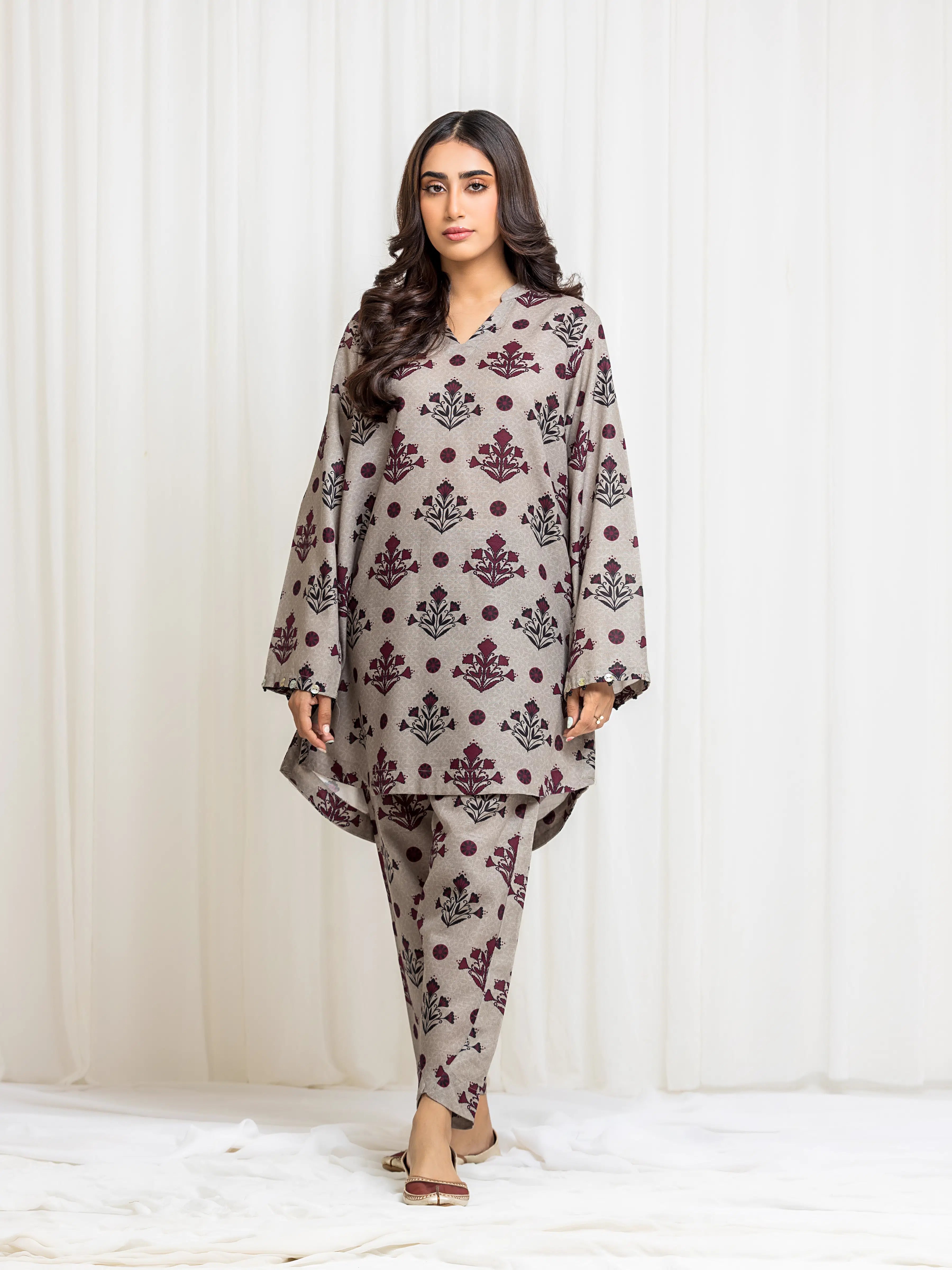 URB Pret Printed Khaddar Co-ord Set
