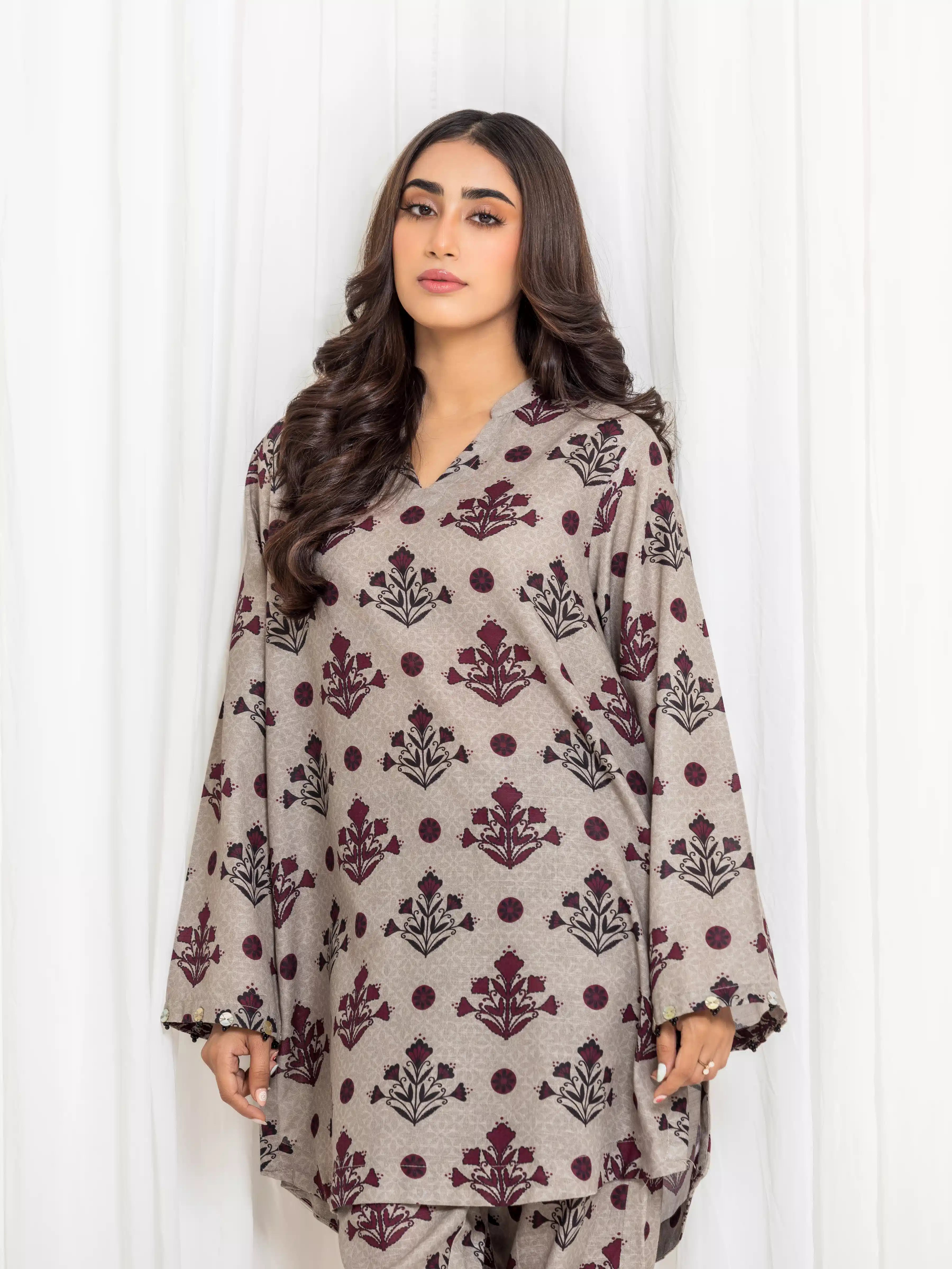 URB Pret Printed Khaddar Co-ord Set