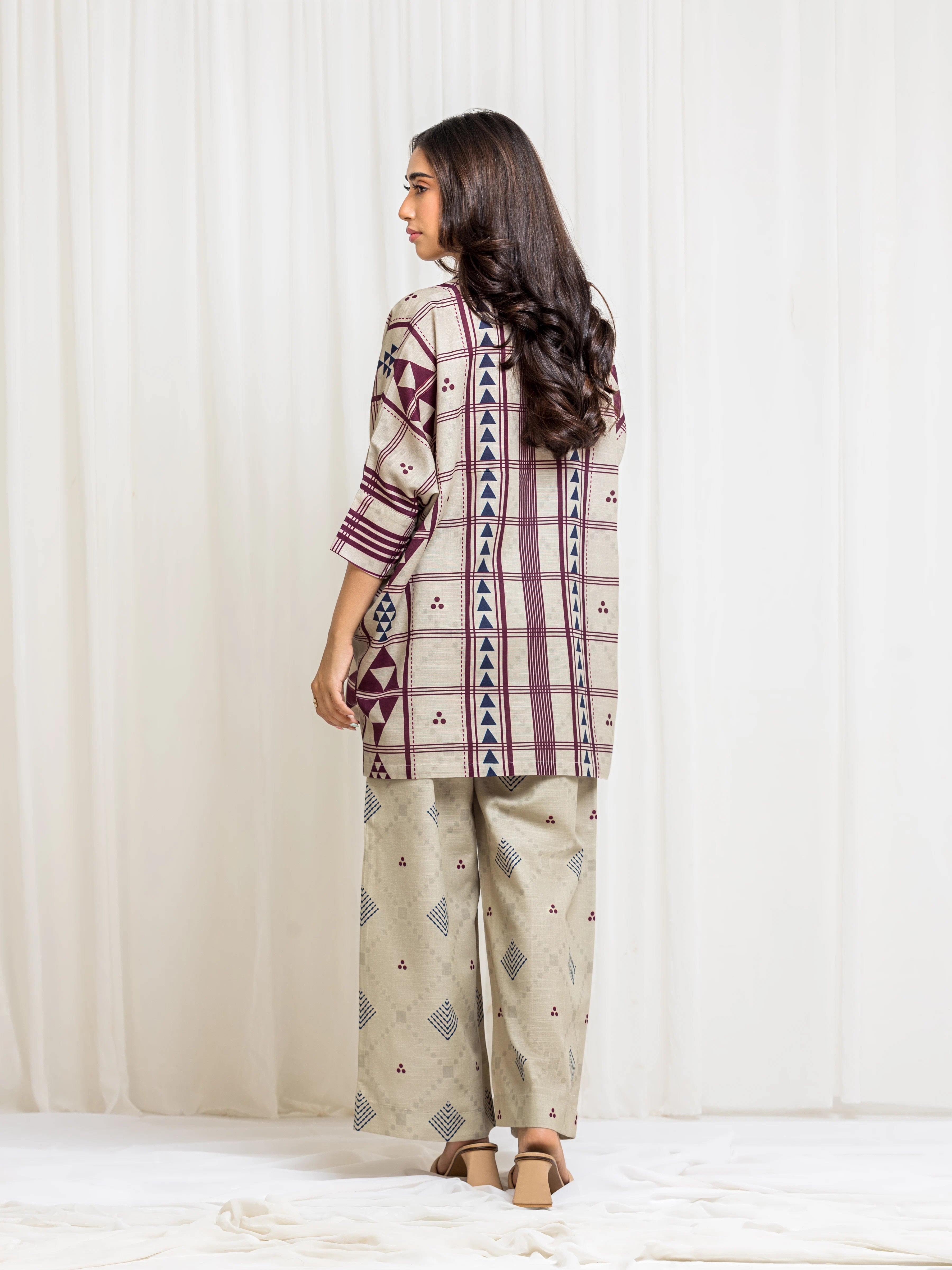 URB Pret Printed Khaddar Shirt Trouser