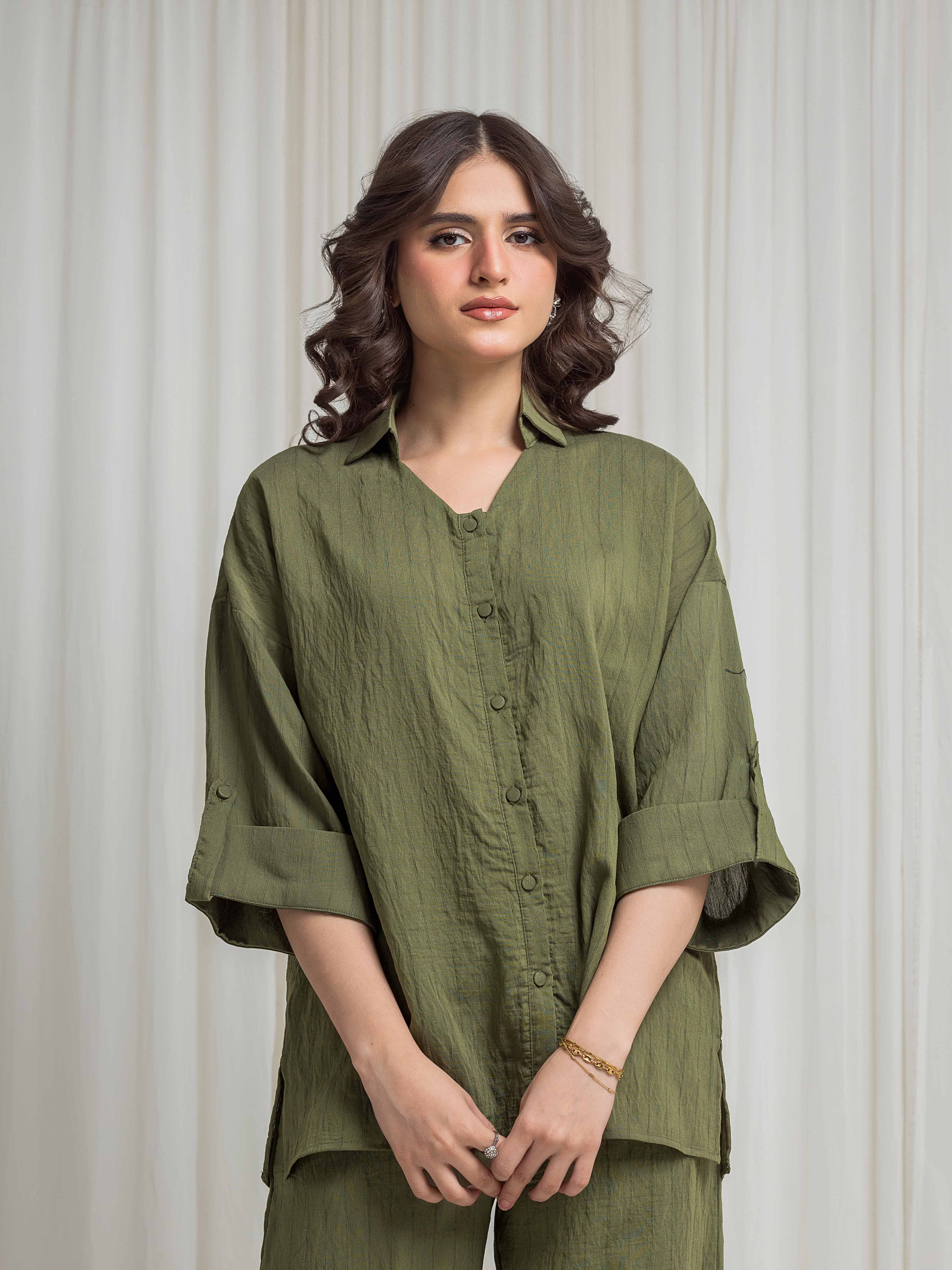 URB Pret Solid Viscose Co-Ord Set