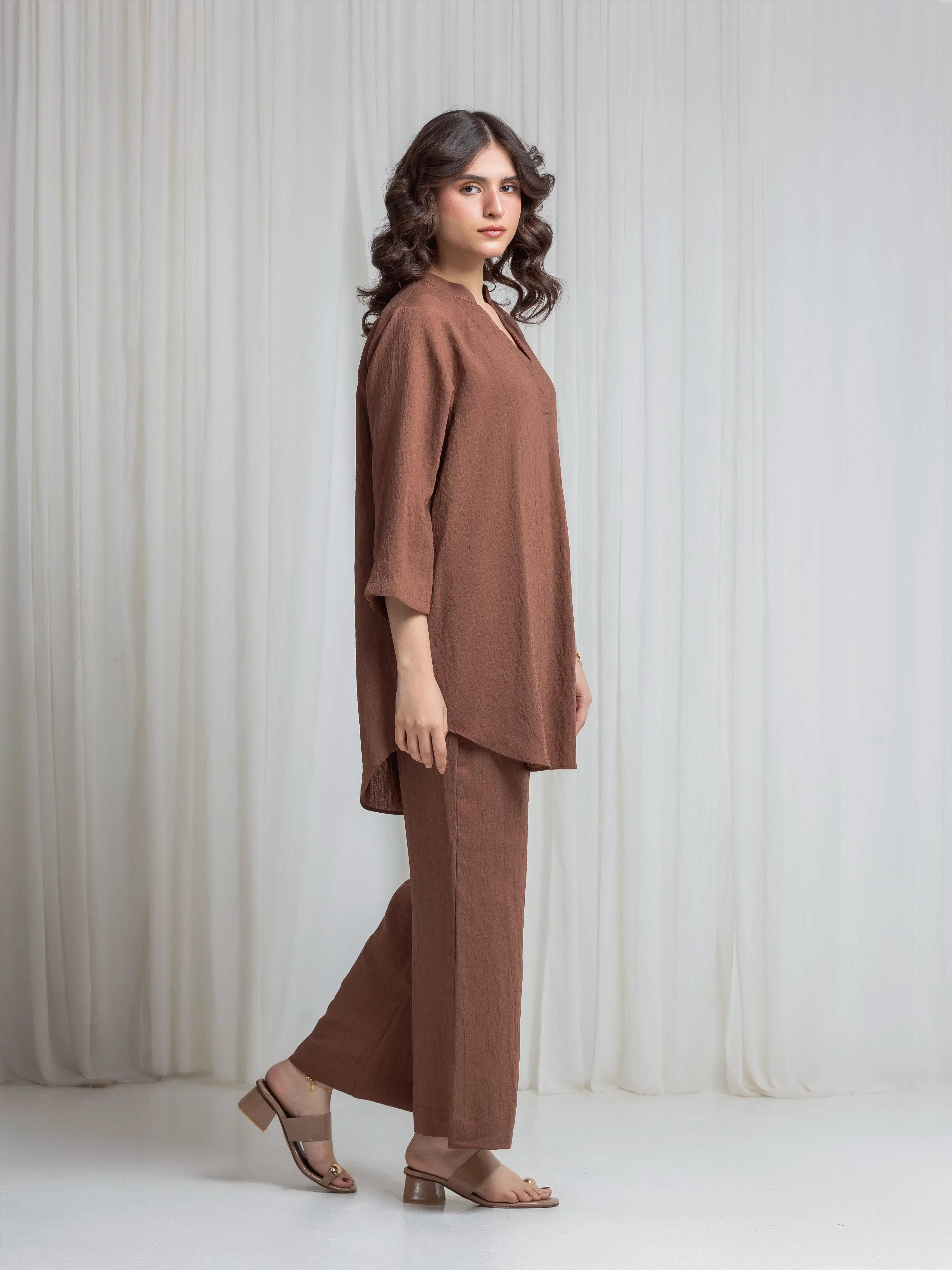 URB Pret Solid Viscose Co-Ord Set