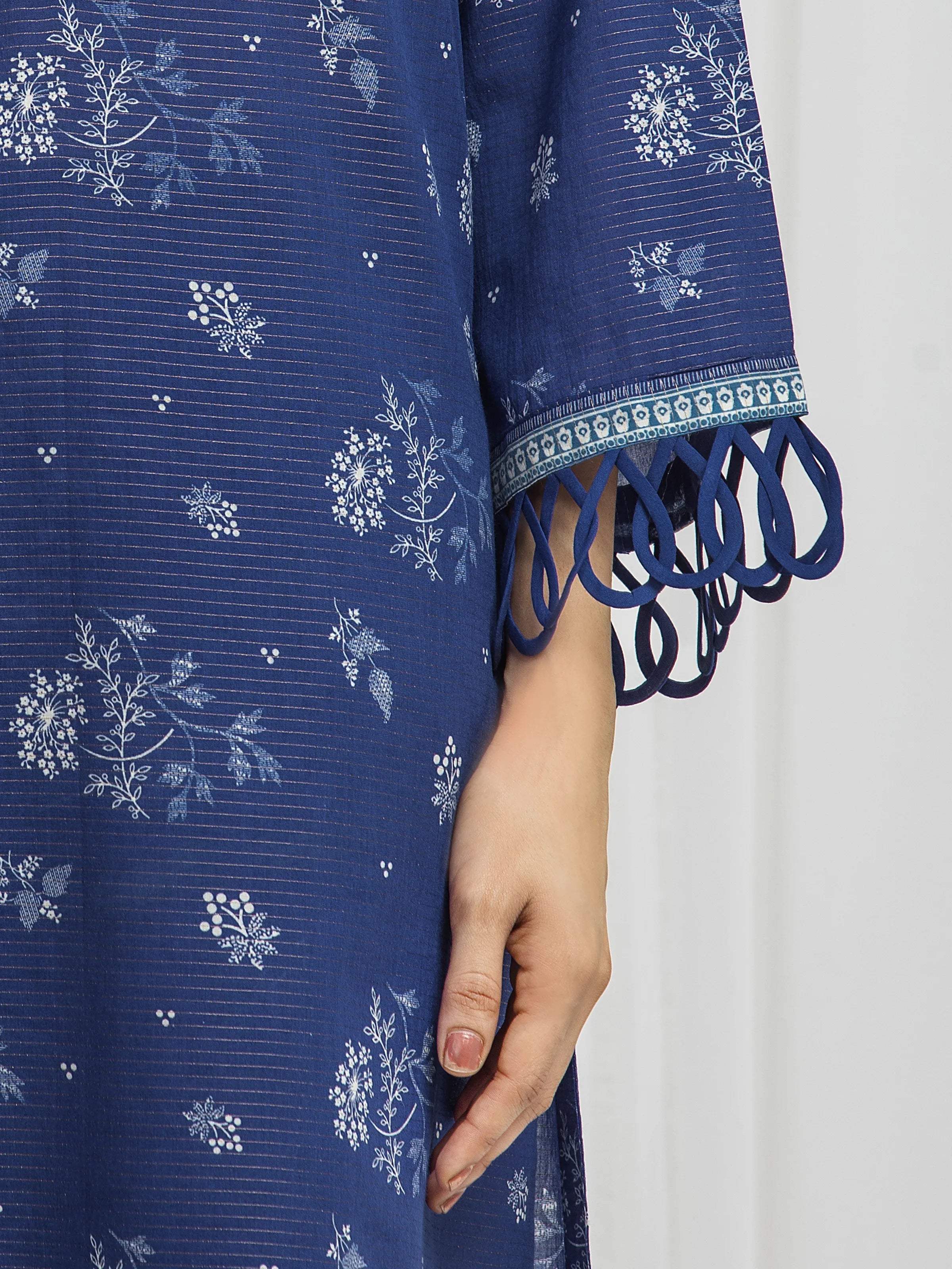 URB Unstitched Printed Zari Lawn Suit