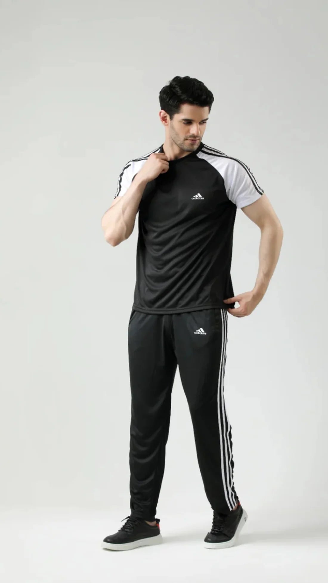 Adi Black White Summer Tracksuit