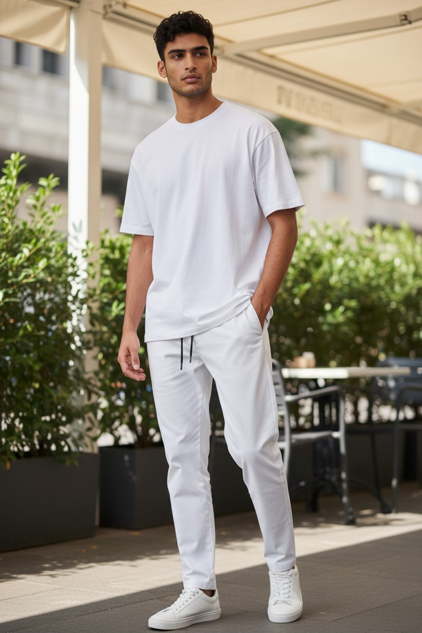 ZARA PREMIUM LYCRA DRI-FIT TRACKSUIT (WHITE)