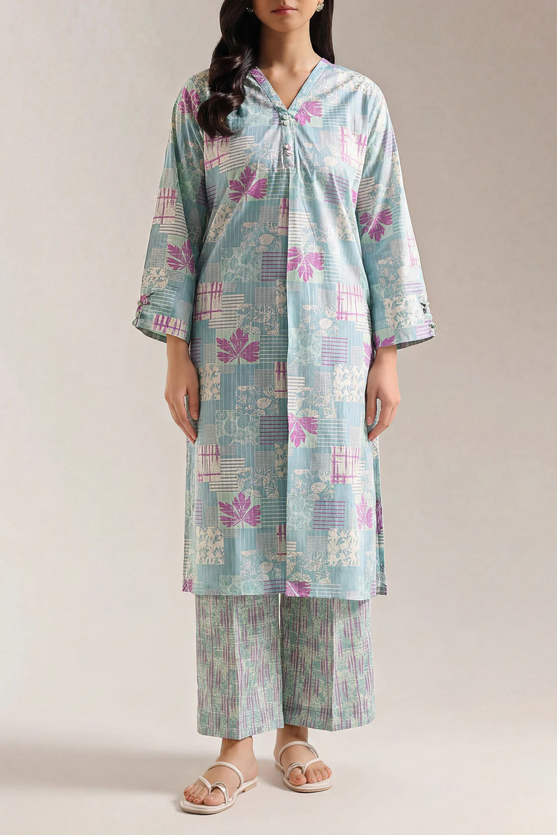 URB Printed Lawn Stitched 2 Piece