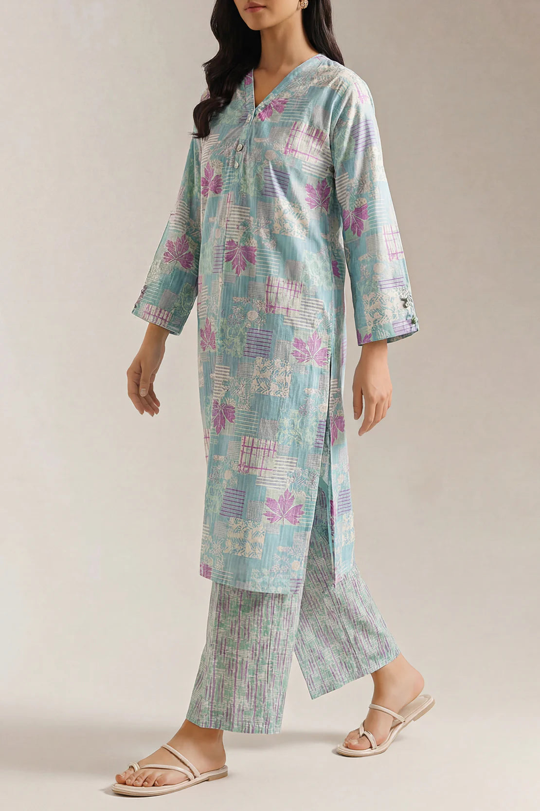 URB Printed Lawn Stitched 2 Piece