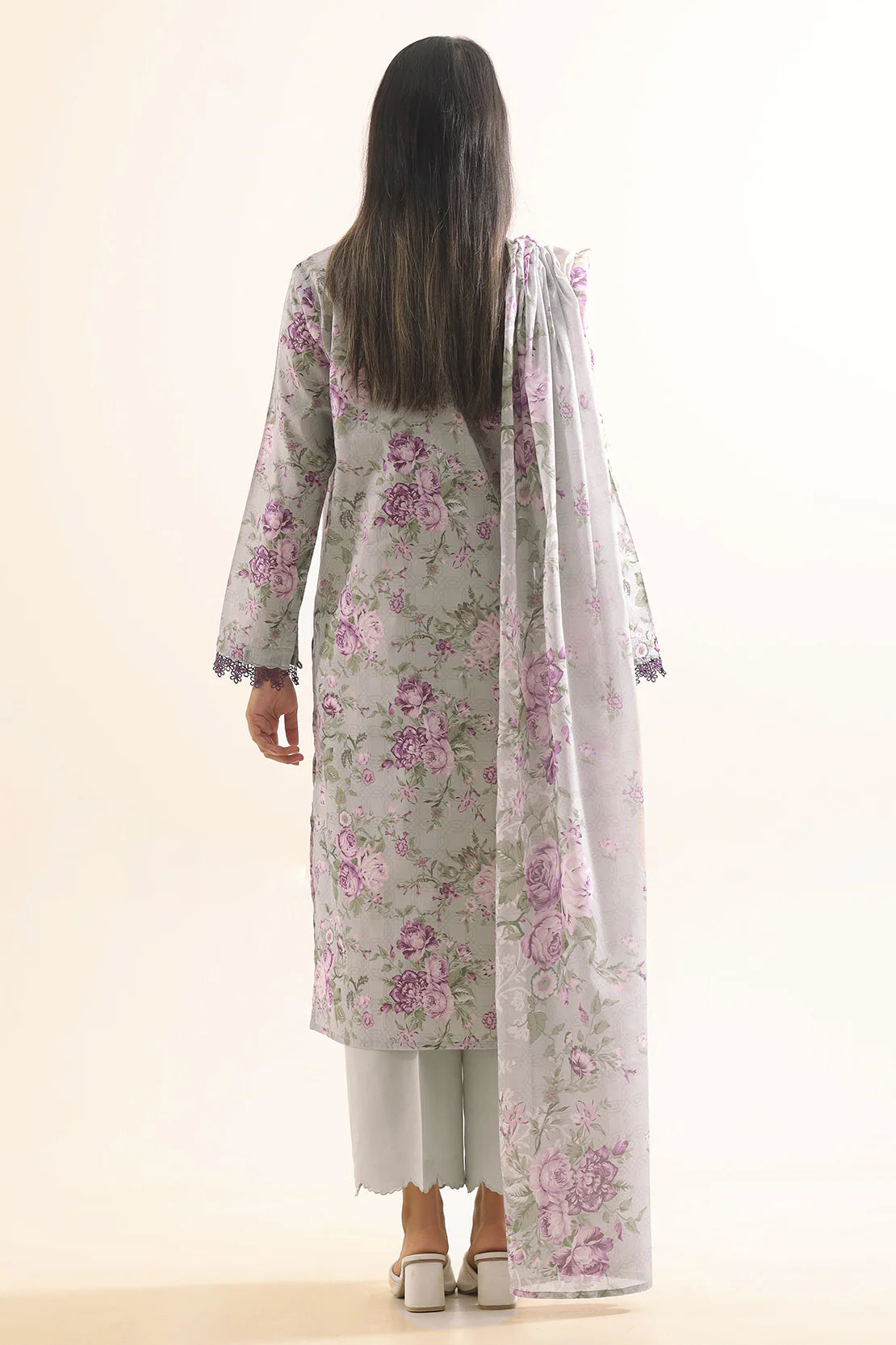 URB Unstitched Printed Lawn 3 Piece