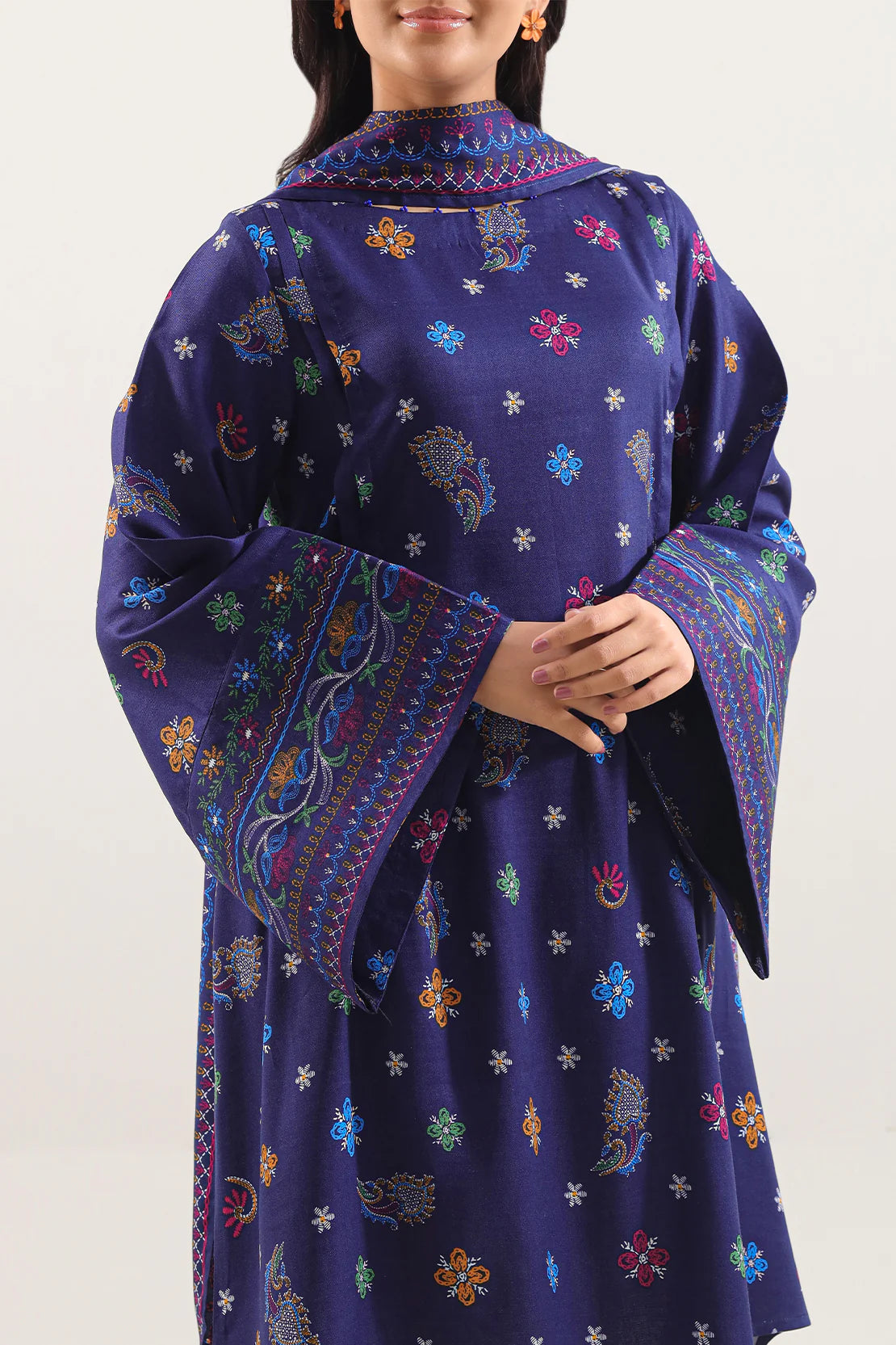 URB Unstitched Printed Lawn 3 Piece