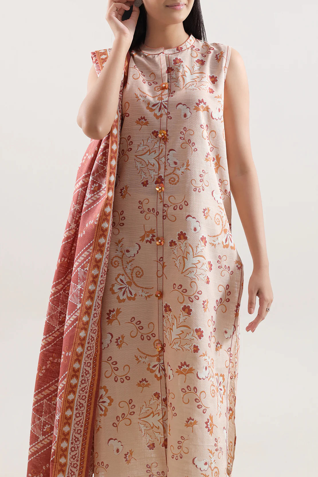 URB Unstitched Printed Lawn 3 Piece