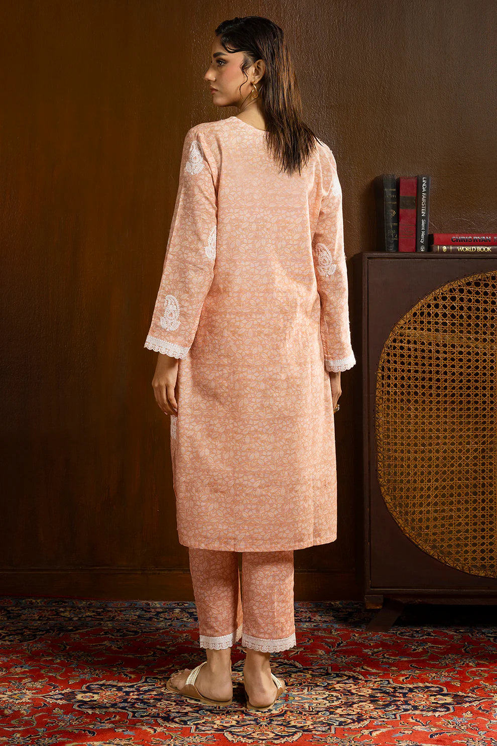URB Embroidered Kurta Trouser