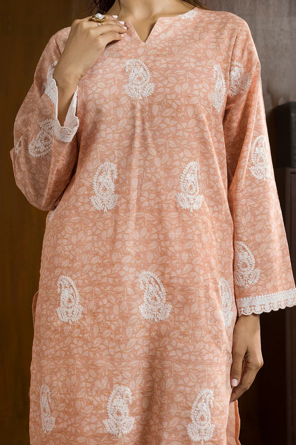URB Embroidered Kurta Trouser