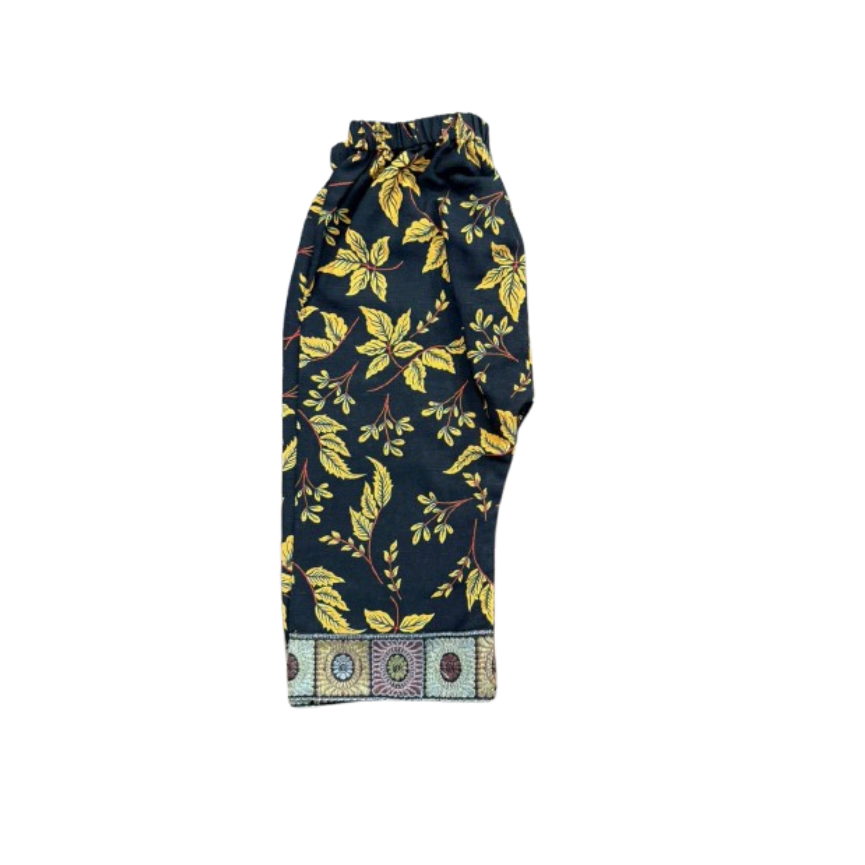 RS Black Floral Khaddar Frock Baby Girl