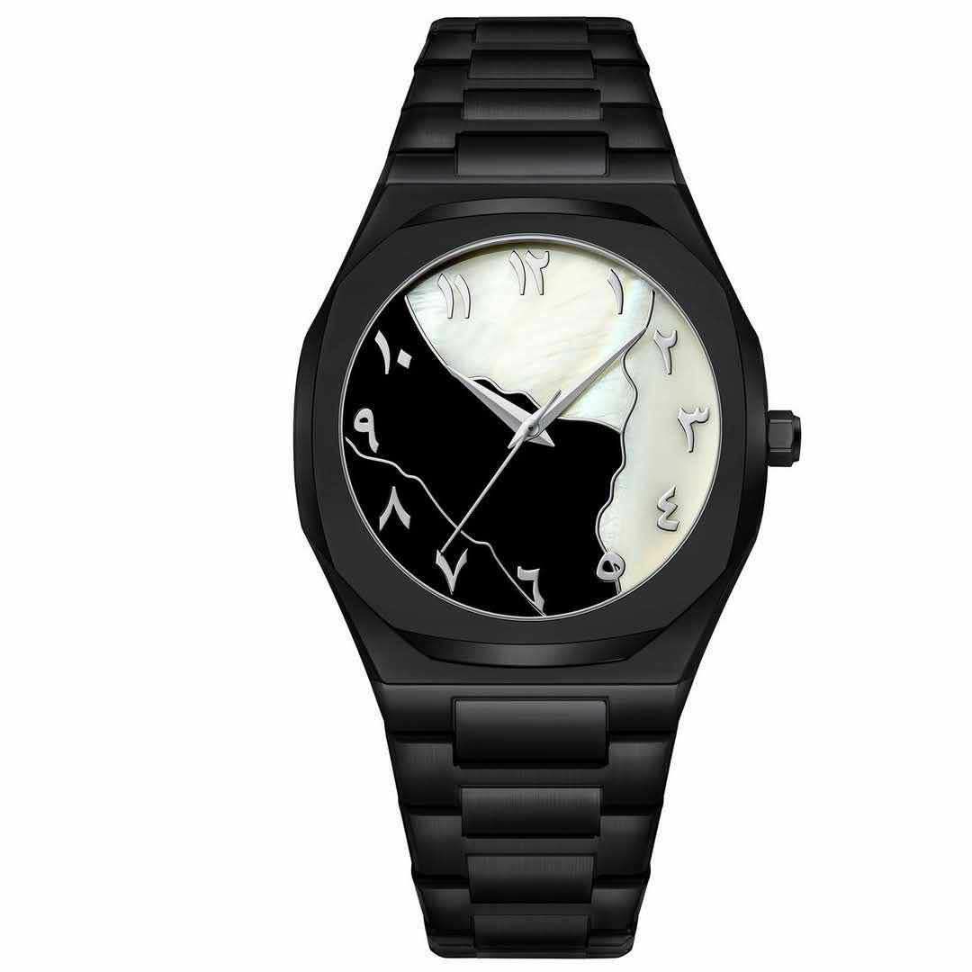 MK - Stainless Steel Black Arabic Aura