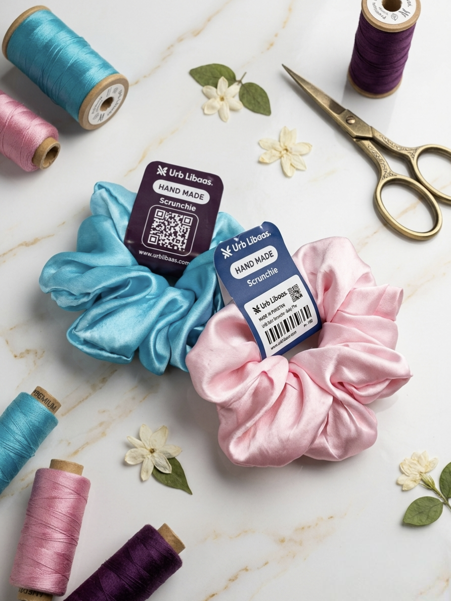 URB Premium Satin Scrunchies Pastel Duo (Set of 2)