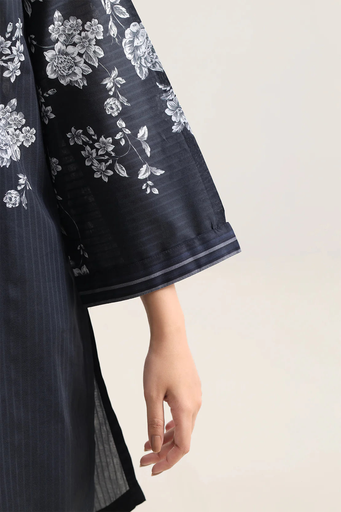 URB Printed Strip Lawn Stitched 2 Piece